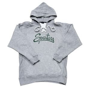America Michigan State Spartans Grey Hoodie Size Large Unisex - SHIP OUT 1 DAY